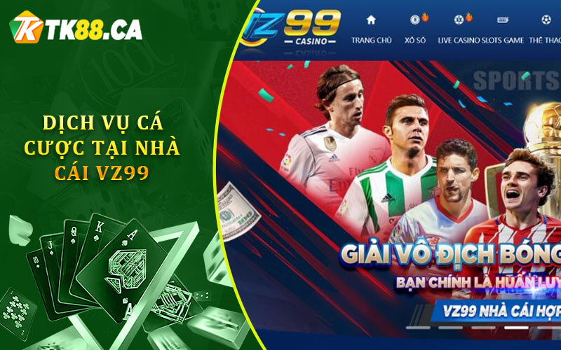 Dịch vụ cá cược tại nhà cái vz99