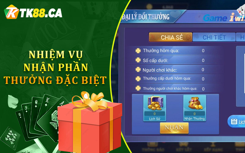 Các nhiệm vụ nổi bật để nhận phần thưởng đặc biệt