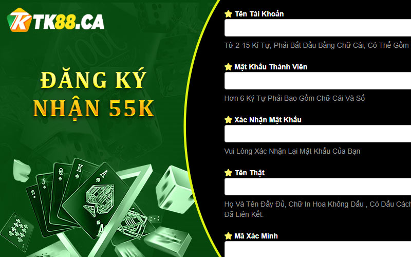Cách đăng ký nhận 55k